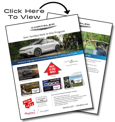 Chrysler Hole In One Program Sheets