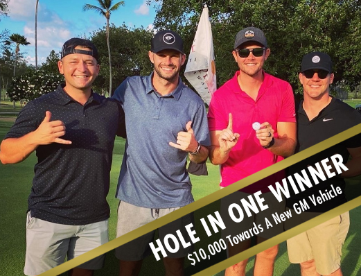 American Hole In One Winner New GM Vehicle American Hole In One Winner New GM Vehicle